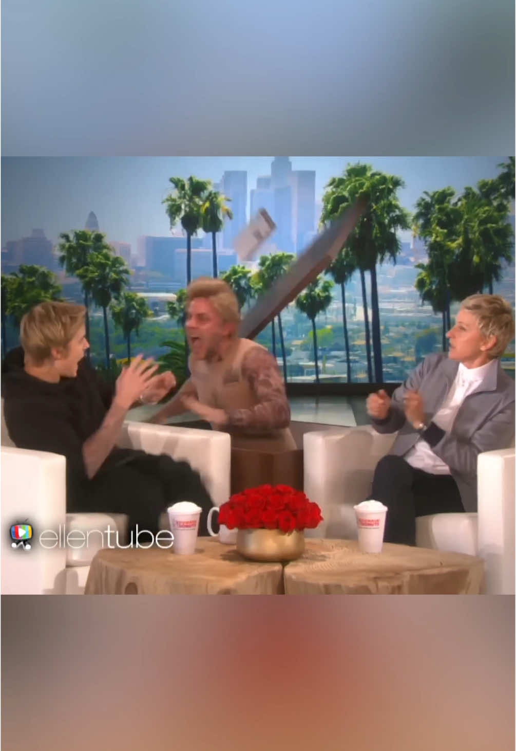 Happy scare season, everyone! #theellenshow #halloween #scare #prank #throwback 