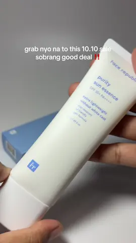 Grabe nman sa sale na yan this 10.10 face republic! Get yours na while on sale super good deal. #skincare #skincareroutine #facerepublic #sunscreen #sunscreenviral 