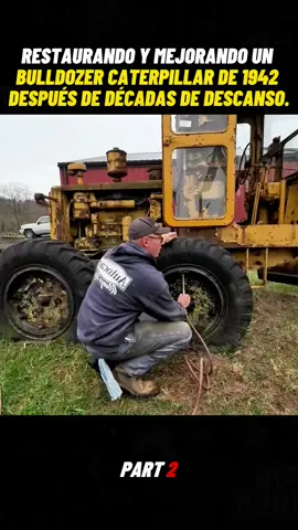 Part 2 - Restoring & Upgrading a 1942 Caterpillar Bulldozer After Decades of Rest #build #building #construction #caterpillar #bulldozer 