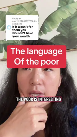 Replying to @user111222555777888 well I’ve personally been exploited by the poor. I haven’t yet exploited them bc they don’t pay me 😂I pay others. It’s the other way around. Such is the language of the poor - completely ludicrous accusations when it’s the rich that make me rich. If there’s anyone I’m exploiting, it’s the rich lol #rich #poor #wealth #languageofthepoor #financialwealth 