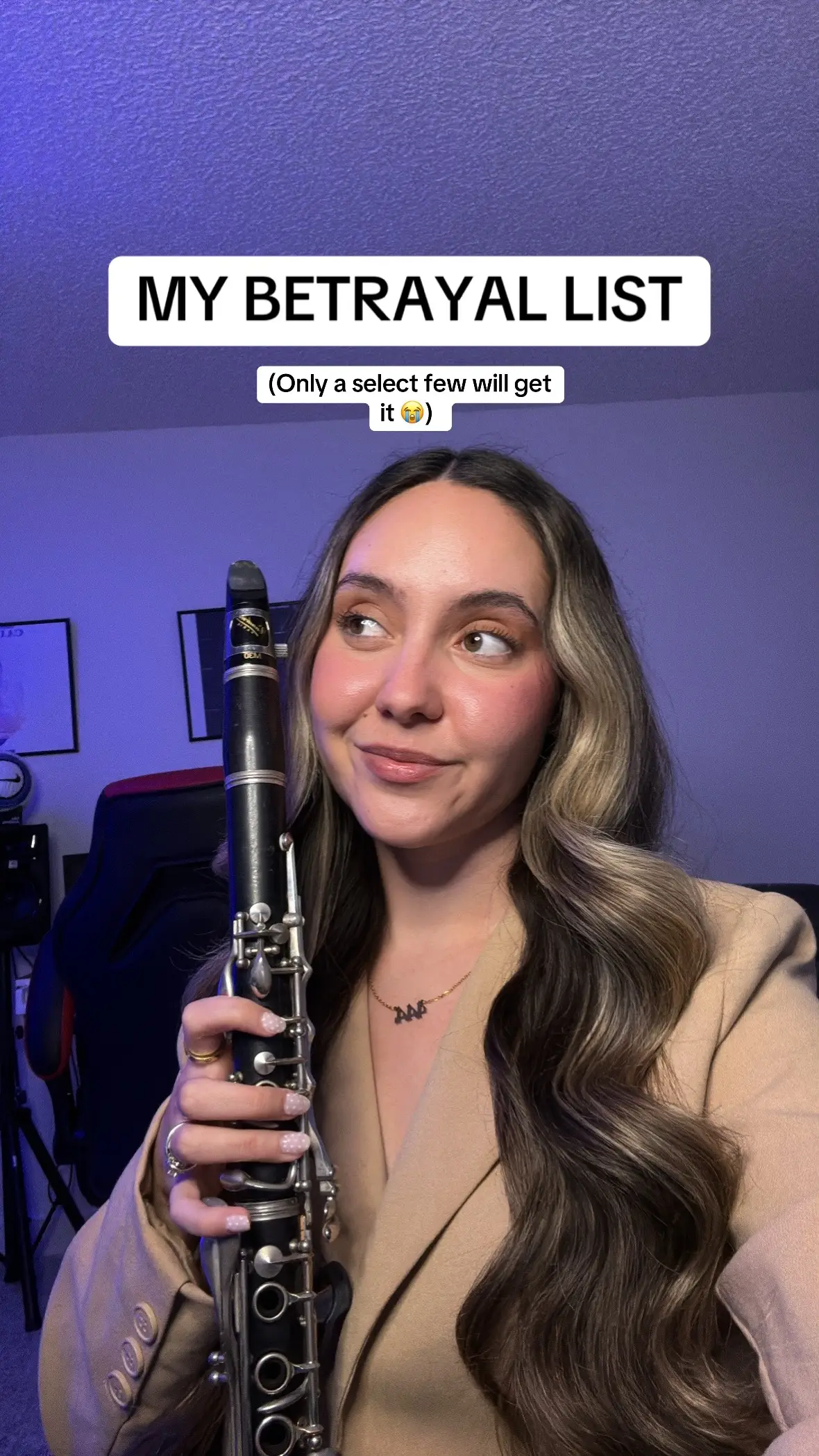 Anyone relate? 🙋🏻‍♀️ #clarinet #bandkid #musicmajor #marchingband 