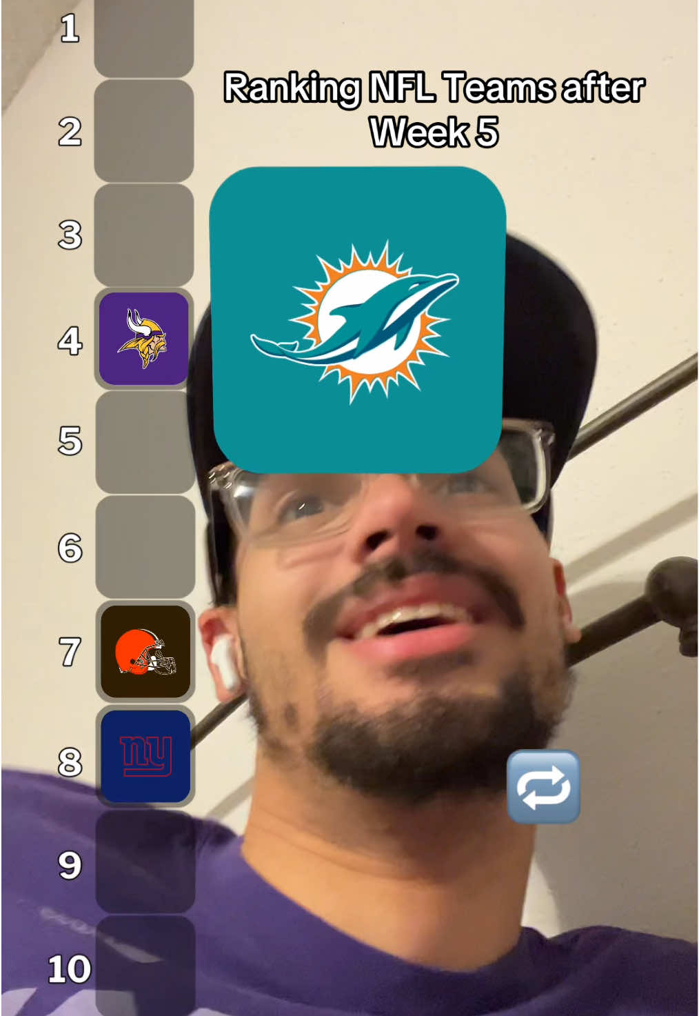 Ranking NFL teams but I talk too much #fyp #nfl 