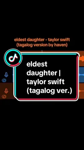 what if eldest daughter by @Taylor Swift has a tagalog version? ☹️ #eldestdaughter #taylorswift #thelifeofashowgirl #swiftie #tagalogversion @Taylor Nation 
