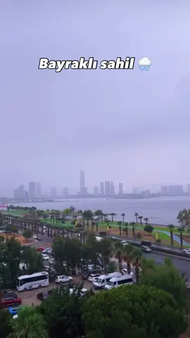 Bayraklı Sahili #izmir #bayraklı #bayraklıizmir #yağmur #reels 