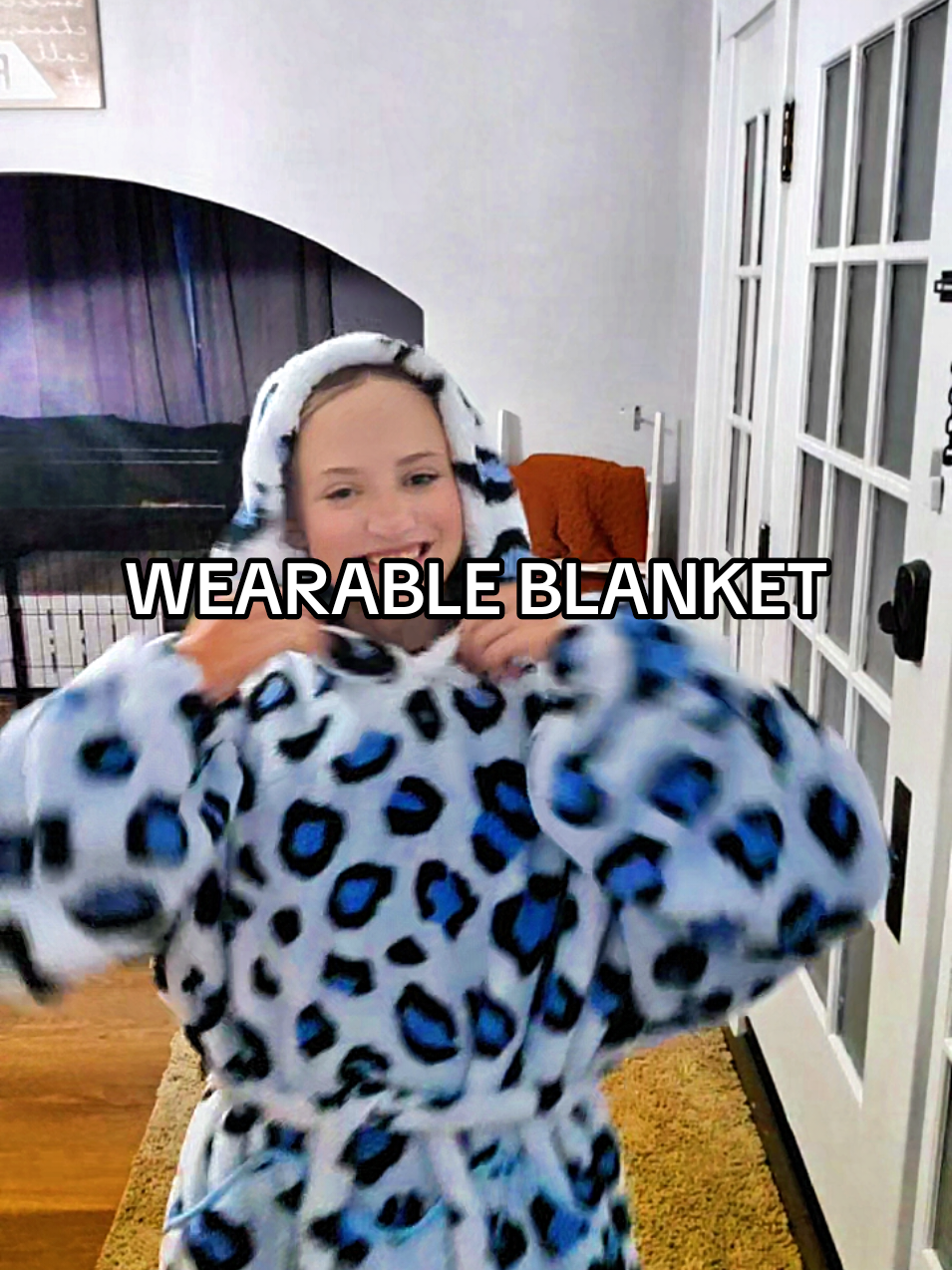 Wrapped in warmth and not coming out #BlanketHoodie #CozySeason #StayWarm #SnuggleMode #comfyvibes 