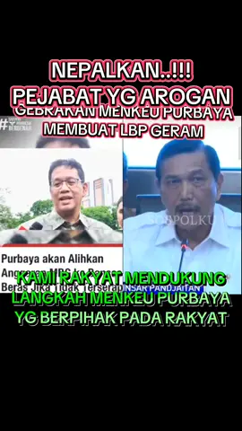 BAKAL RAME...  Ada orang yg berani lawan LBP Gebrakan menkeu utk membuka satu persatu kongkalikong didunia perkorupsian yg mengakibatkan hutang negara melonjak drastis....  #purbaya #lbp #pejabat #indonesia🇮🇩 