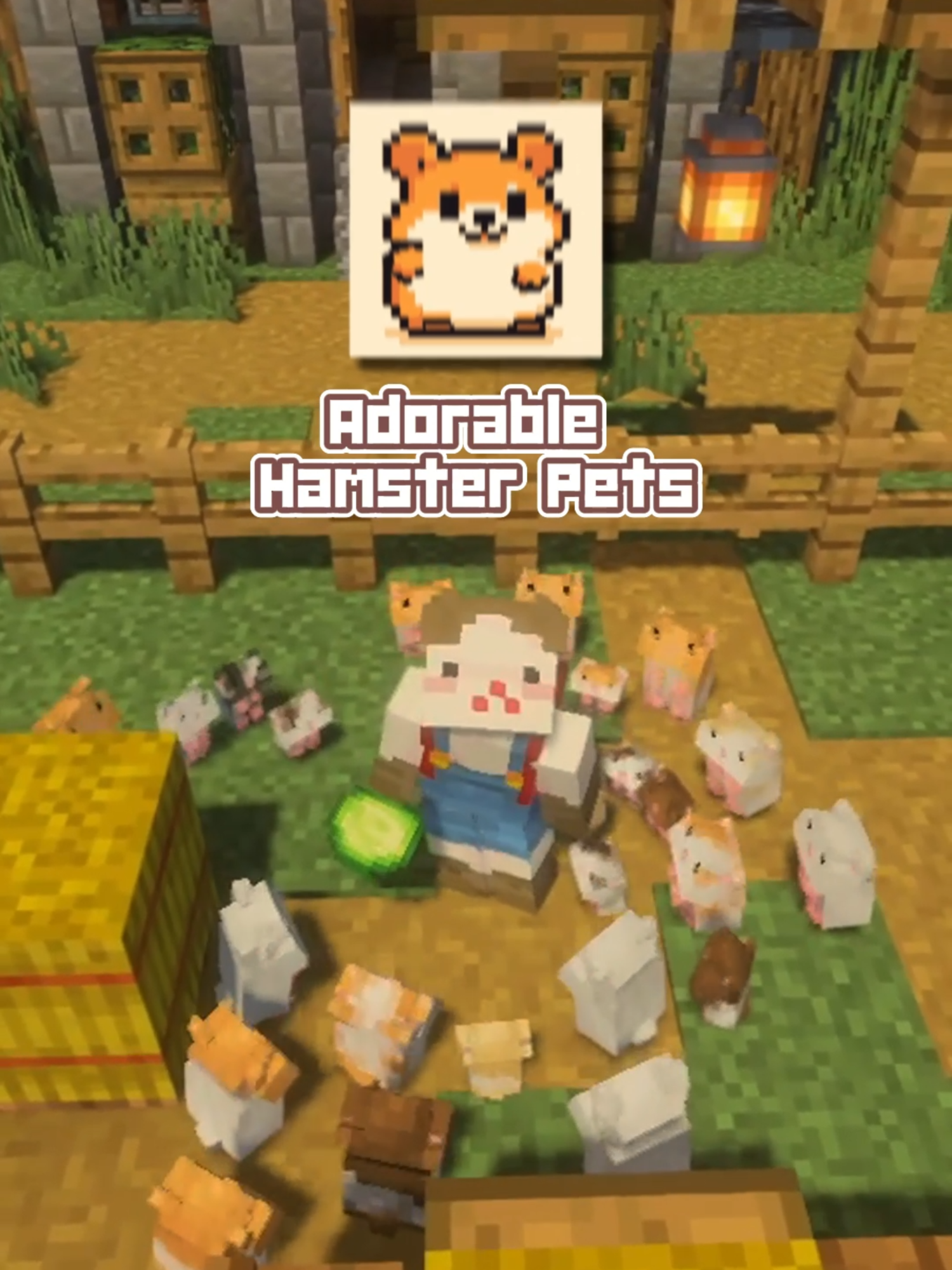 Adorable Hamster Pets เล็กพริกขี้หนู | Minecraft JAVA #Minecraft #ไมน์คราฟต์ #fypシ