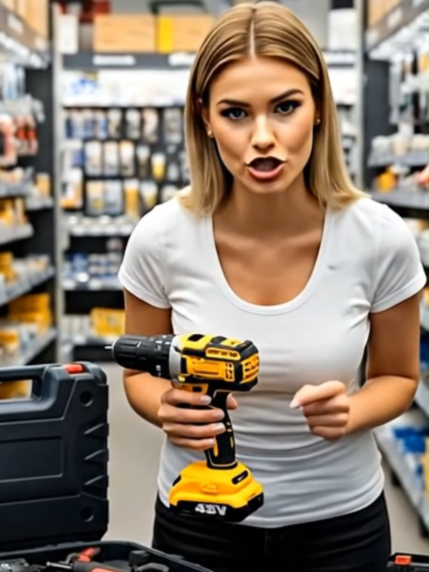 Parafusadeira Furadeira 48V 2 Baterias Com Maleta e acessórios #parafusadeira #facavocemesmo