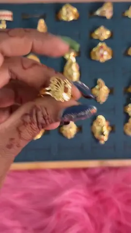 Emas 24K Gold Plated - Peacock Cincin Indian Wanita Gold Plated Gold Fashion Ring