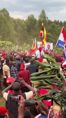 He arrived in mubende on a boda boda after police attempting to block him