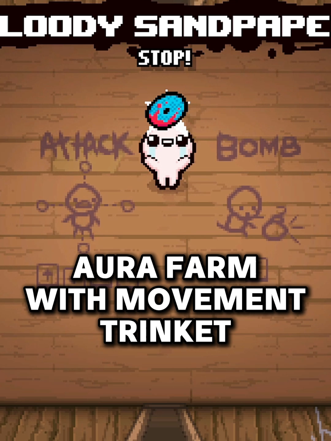Aura Farm With Trinket For Movement #kayhosyt #thebindingofisaac