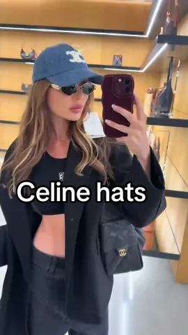 Celine hat try on #celine #rtw #celinehats #designerhats #fallfashion 