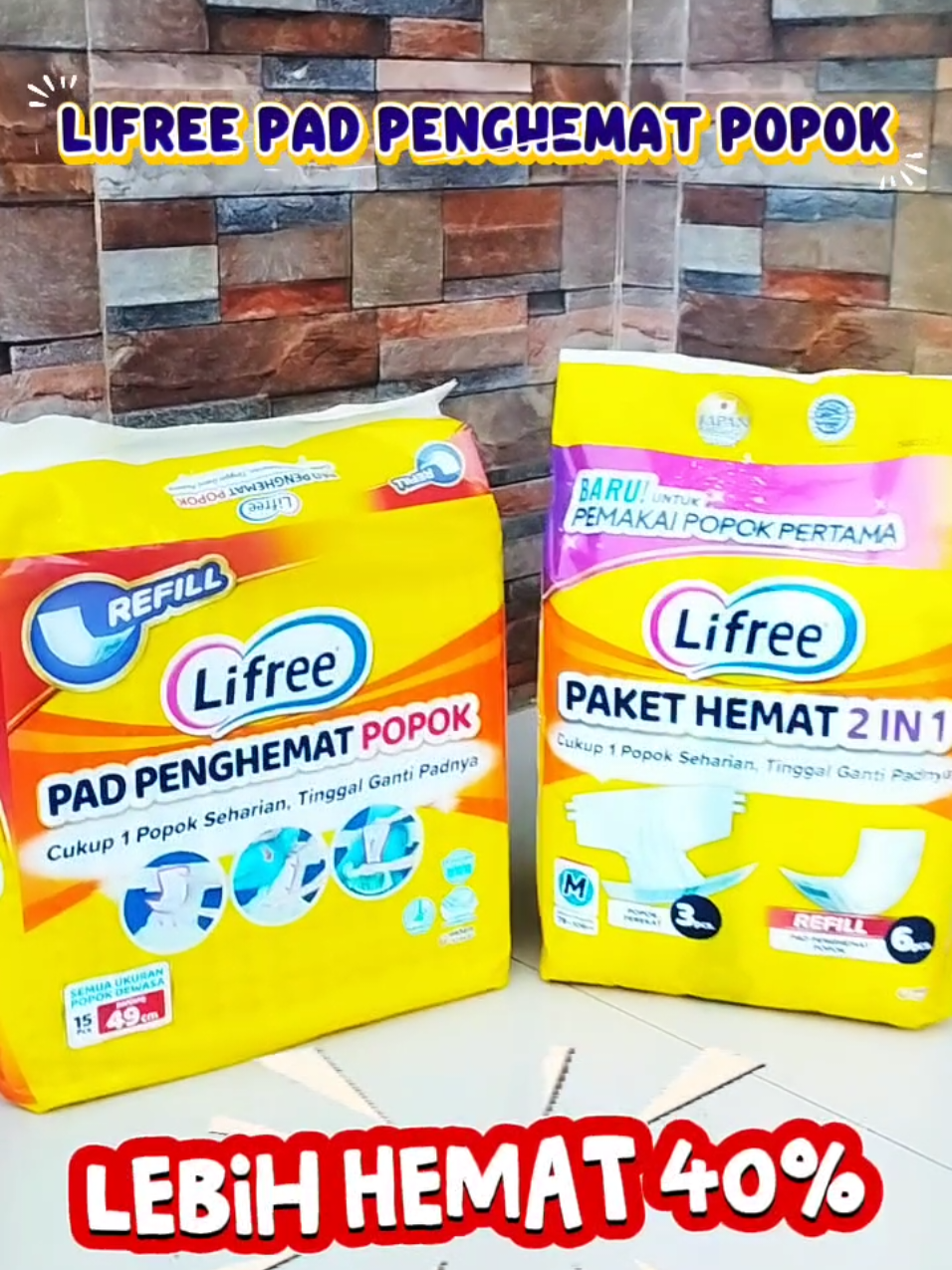 wawww lifree pad penghemat popok hemat 40% #unicharm #lifreepadpenghematpopok #lifreepadpenghemat #fyp 