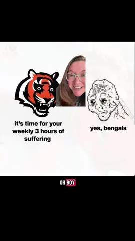The toughest job in the world, being a bengals fan. #bengalsfan #sportshumor #cincinnatibengals #bengals #bengalsfootball #fyp #nfl #nflmemes #nfltiktok #joeburrow 