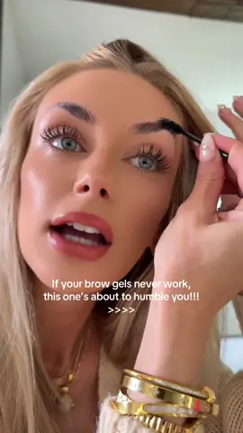 they weren’t lying when they called it Combat bc these brows do not budge!!  #browgel #browgoals #beautyhacks #makeupfinds #combatgel 
