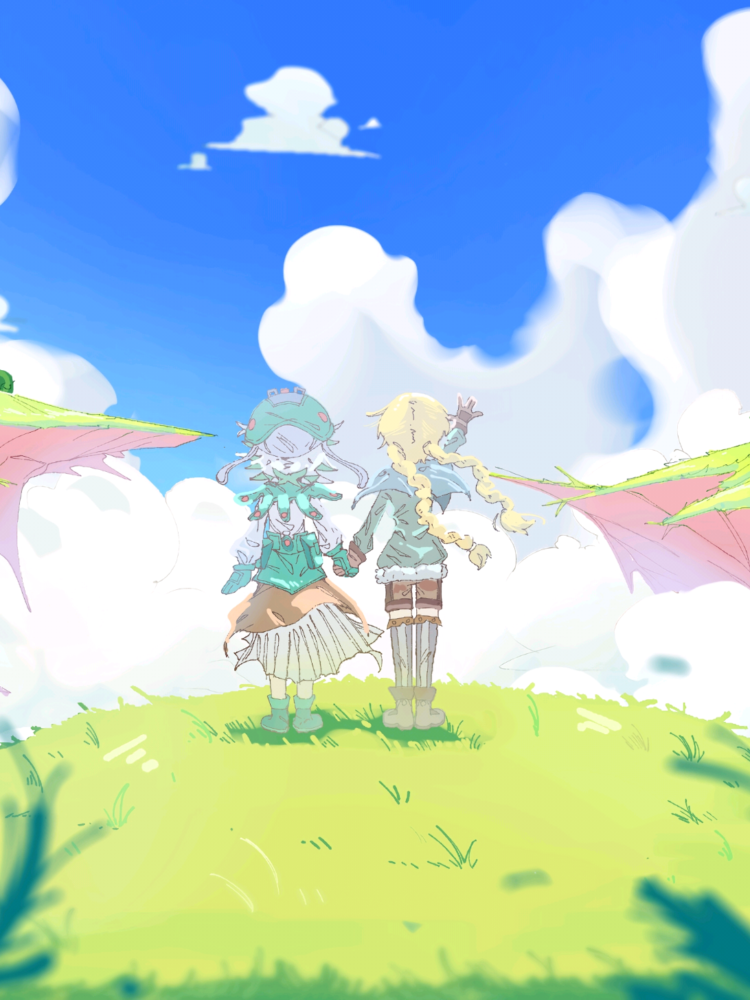 LET'S GO TO HEAVEN MEME MADE IN ABYSS!!! 😋😋 [PRUSHKA AND RIKO] From now on THIS video will be my 1st anniversary on tiktok, meaning this account is now 1 years old!! 🤑  #meme #animation #madeinabyss #fandom #art 