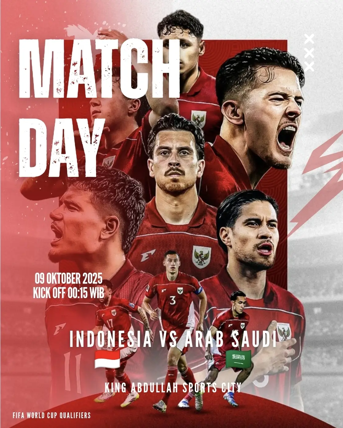 Doa kita masih sama, pingin Timnas Indonesia lolos ke Piala Dunia 2026!🤲🫶🇮🇩 #timnas #timnasindonesia #indonesiavsarabsaudi  #kitagaruda #fyp 