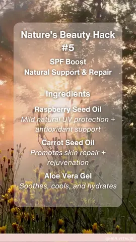 We love the sun, just not what it does to our skin without the right prep. Think of this as your skin’s support act: a little antioxidant and hydration boost that helps your SPF do its job even better. Because protection starts with care, not just coverage. #HerVitalis #NaturesBeautyHacks #SkinHealth #SPFSupport #fyp 