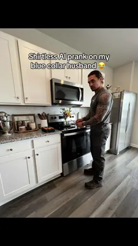 The funniest part about this is that we have cameras in the house that he could’ve checked at any point in time. 😂 #marriage #humor #prank #bluecollar #funny 