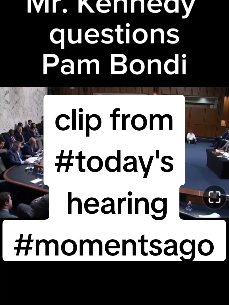 Mr Kennedy and Pam Bondi at today's hearing. #viral #trending #fyp #new #CapCut 