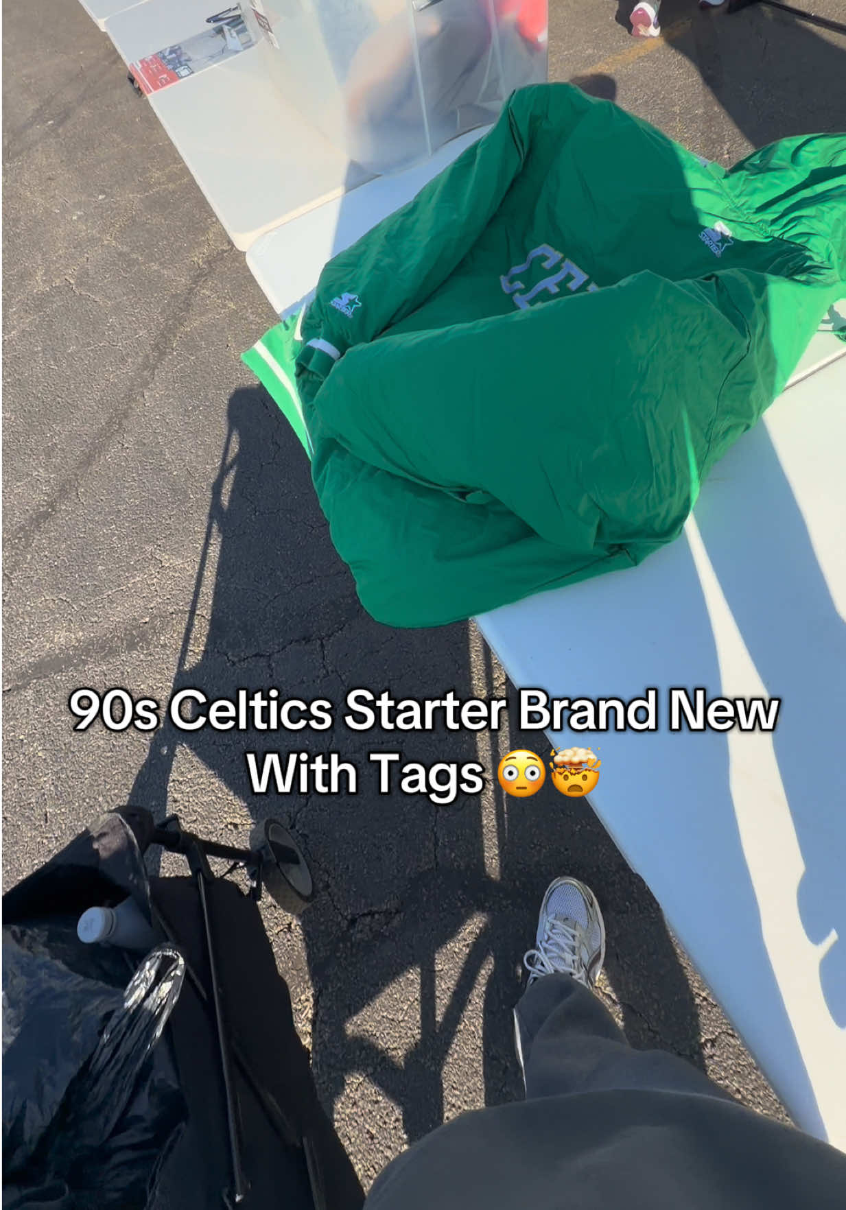 Absolutely Insane 90s Boston Celtics Starter Jacket Brand New With Tags!  #thrifted #vintage #jerseys #sidehustle #TikTokLearningCampaign 