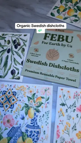 Organic Swedish dishcloths 