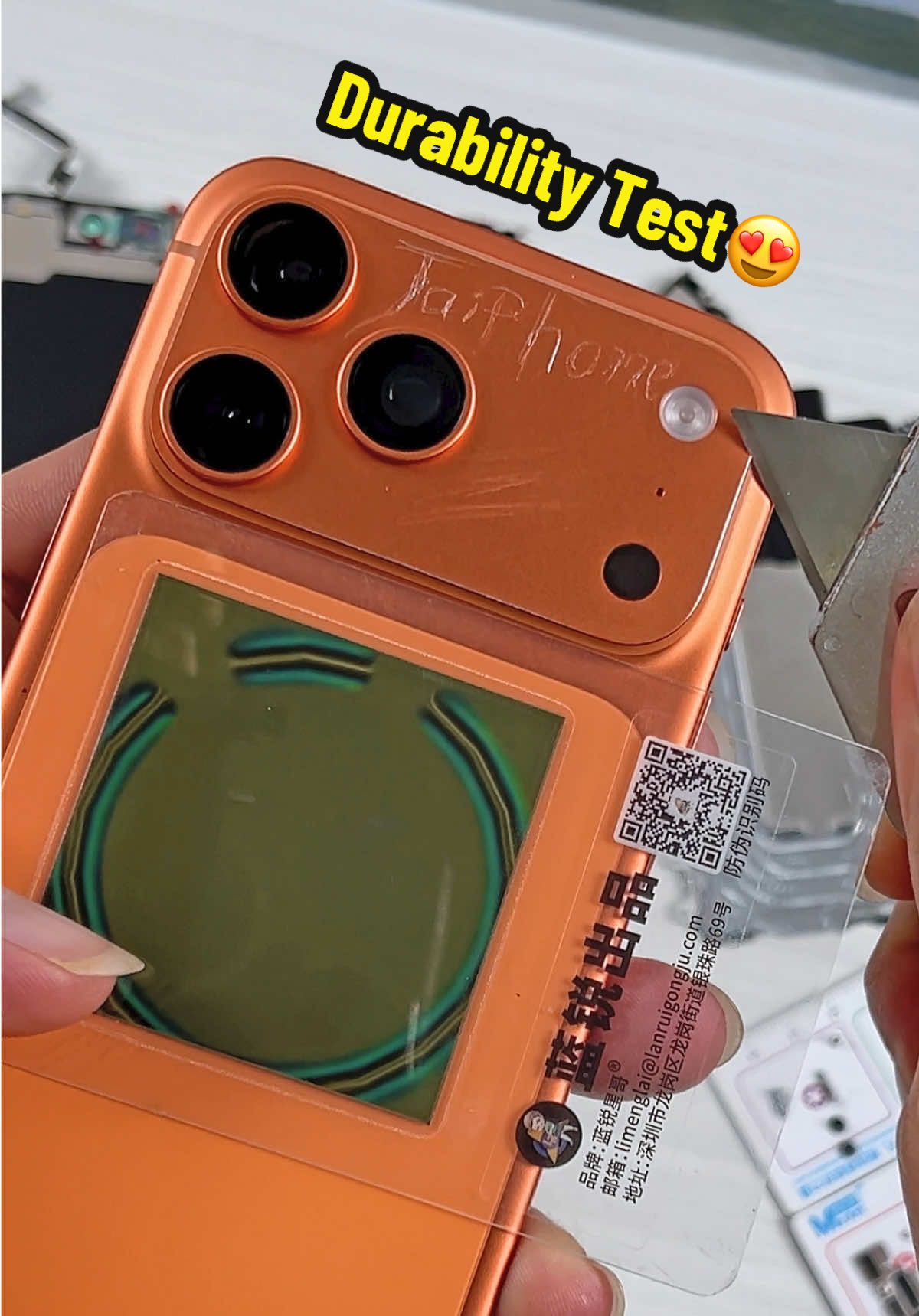 iPhone 17 Pro Max Teardown! & Durability Test. #iphone #iphone17promax #teardown #satisfying #viralvideo 