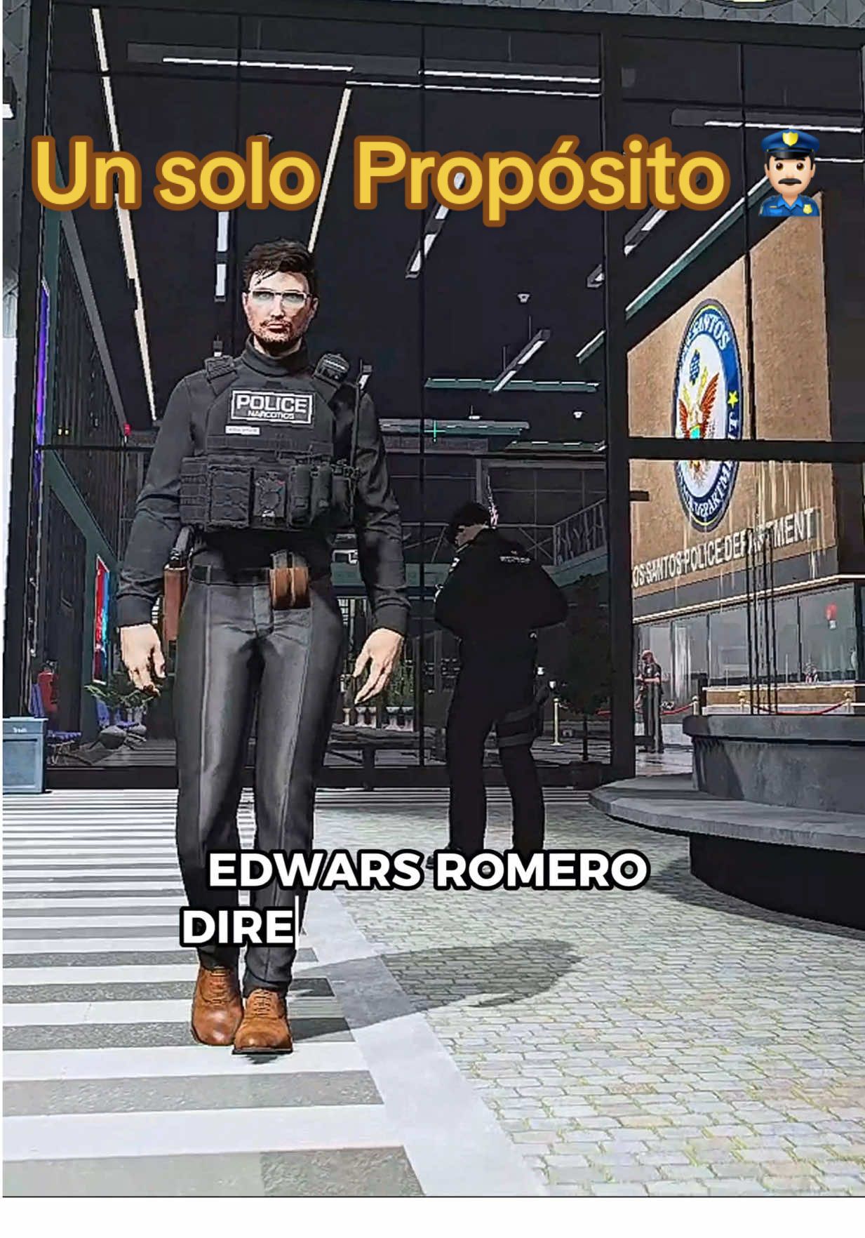 No importa la ciudad… siempre hay un Edwars listo para patrullar. 🚓🔥#soldados #roleplay #gta #police 