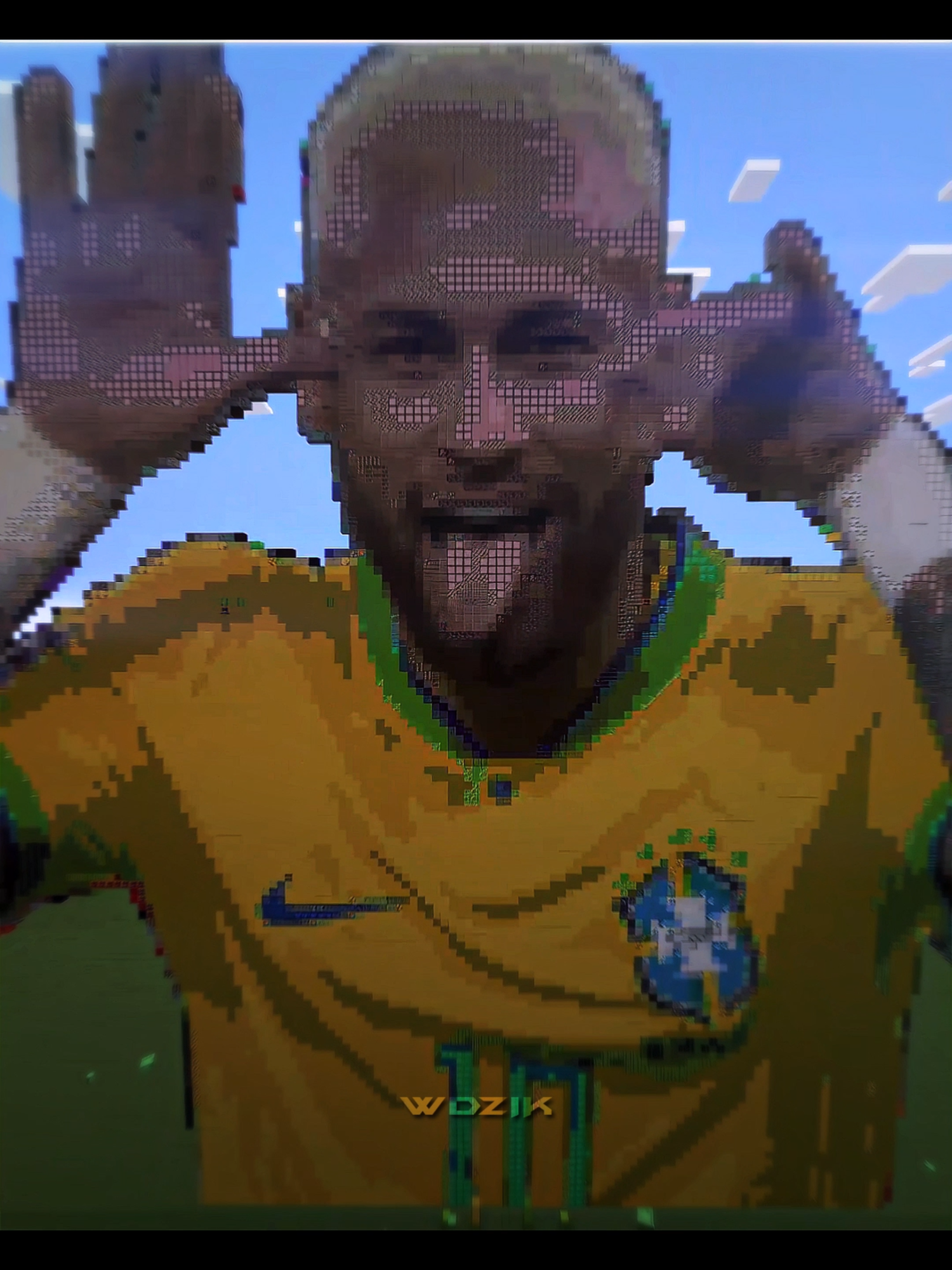 Nrymar Brazil x Minecraft 🥶🔥| intro: @zazgoat | #neymar #footbal #edit #fyp #