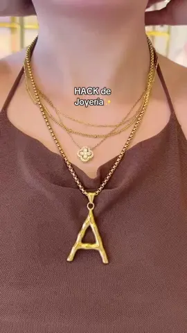 HACK de Joyería✨🫰🏻 Layering perfecto con estos pasos • • • #hack #joyeria #tips #layering 
