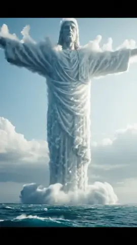 Witness the divine transformation as Jesus emerges from the clouds over the ocean! What does this incredible illustration evoke in your heart? Follow my channel for more inspiring content! #JesusChrist #DivineRevelation #Faith #inspiration 
