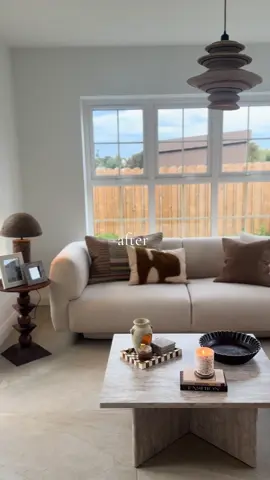 Before and after of our sunroom, one year in our home and finally feel like we’re getting some where  sofas are @Sofology #beforeandafter #homedecor #hometransformation #homeinteriors #houseinspo
