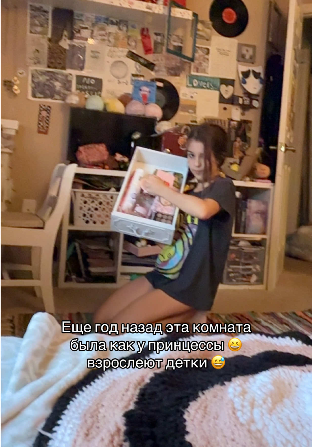 А как выглядят комнаты у ваших девочек 😂 #доченька #комнатаподростка #дети 