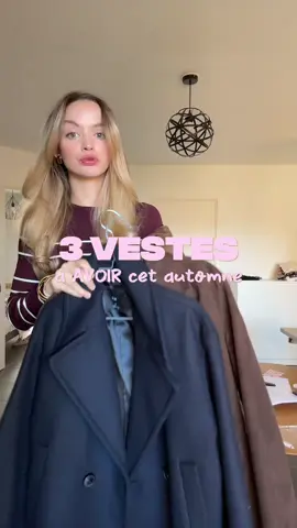 3 types de vestes pour l’automne 🍂 #falloutfit #jackets #veste #outfitinspo 