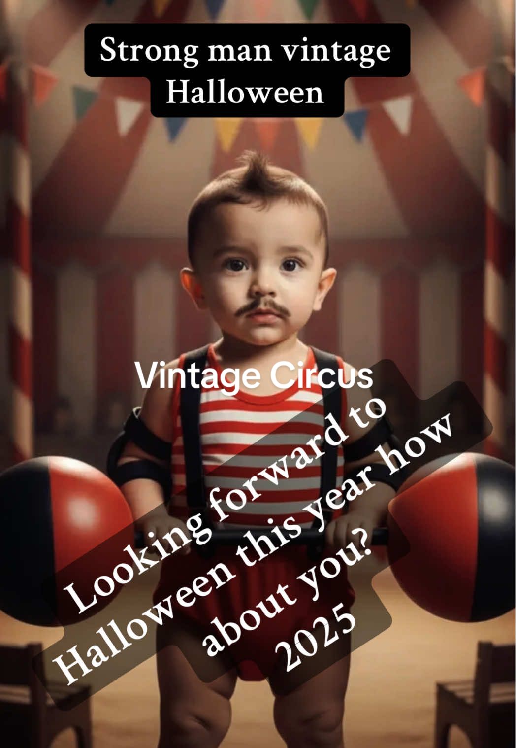 Last-minute details are coming in strong man mustache, paper goods, popcorn, T-shirts, the list goes on and on when you’re planning a vintage style circus extravaganza for Halloween, 2025. How are your plans going? What do you guys have up your sleeves?  @@Pamela Santangelo##CircusCrazy##CircusExtravaganza##VintageVibes##Halloween2025##VintageCircus