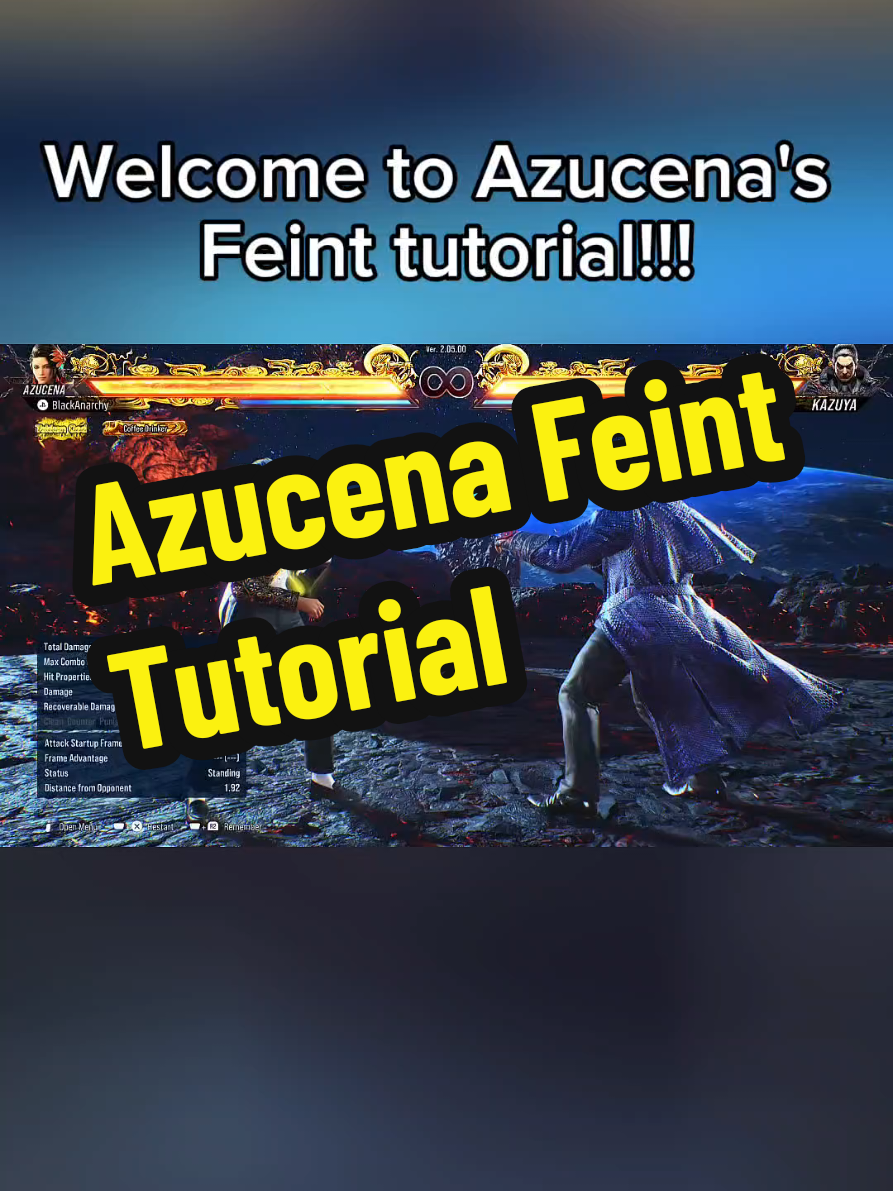 Azucena Feint tutorial. My next Tekken tutorial ill do a voice over #azucena #foryoupage #howto #tekken #Tekken8 