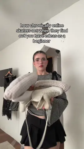 Then you have to explain to them that boots are graded for children and people who weigh 60 pounds and that as an adult, even though they are edea they are not high enough support for my weight and height 😭🫢 #figureskating #IceSkating #adultskater 