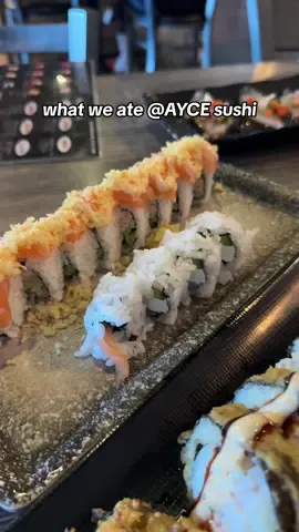 We ate more I just put the camera away #sushi #ayce #mukbang #buffet #bigback