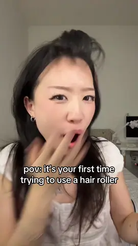 happy to say not for me 😀 ib: @alice🎀 #hair #hairroller #bangs #roller #meimazing 