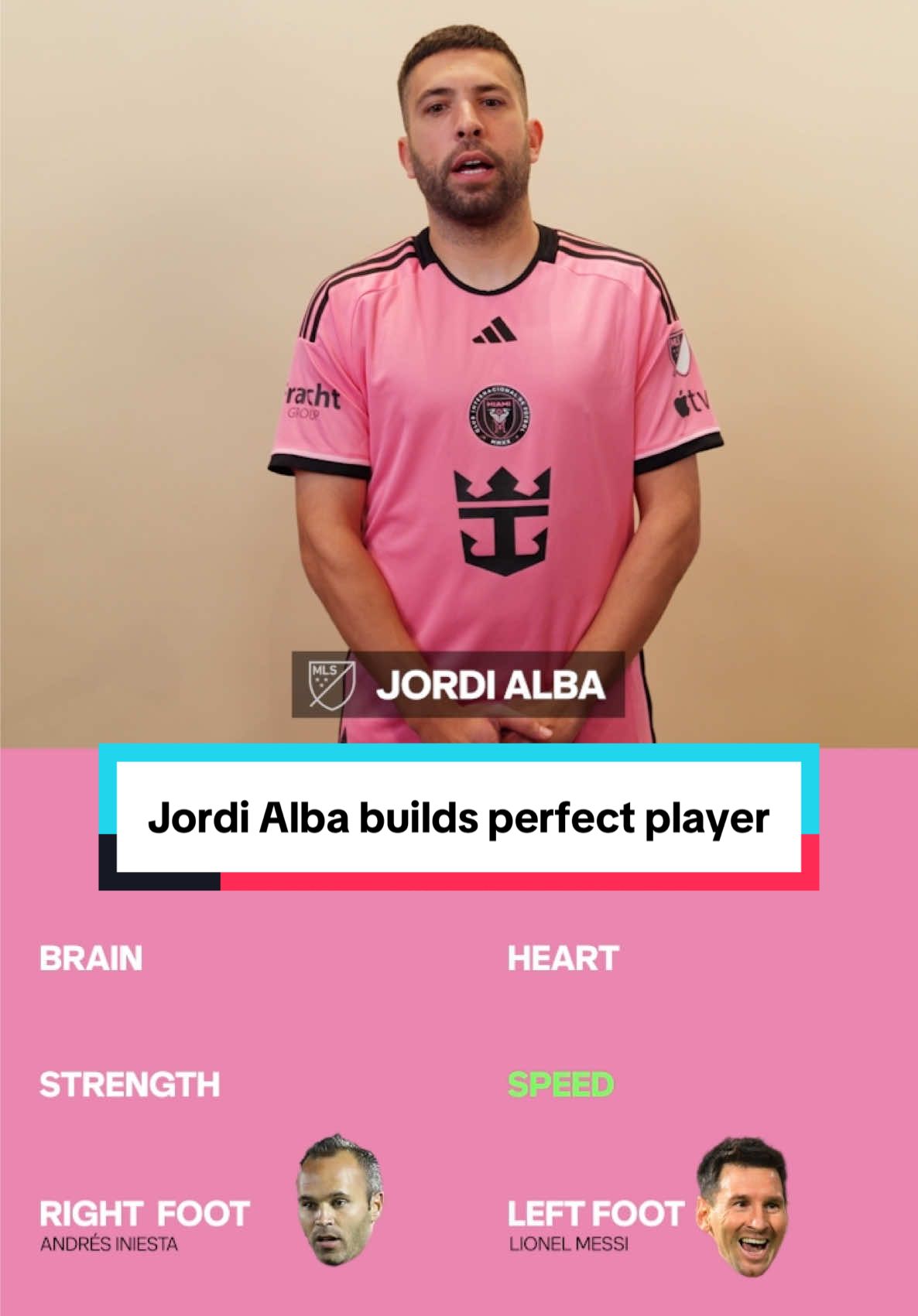 Jordi Alba builds his perfect player 👀 #jordialba #football #Soccer #messi #MLS 