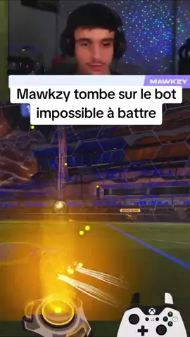 mawkzy tombe sur le bot impossible à battre #mawkzy #rocketleague #game #jeu #impossible 