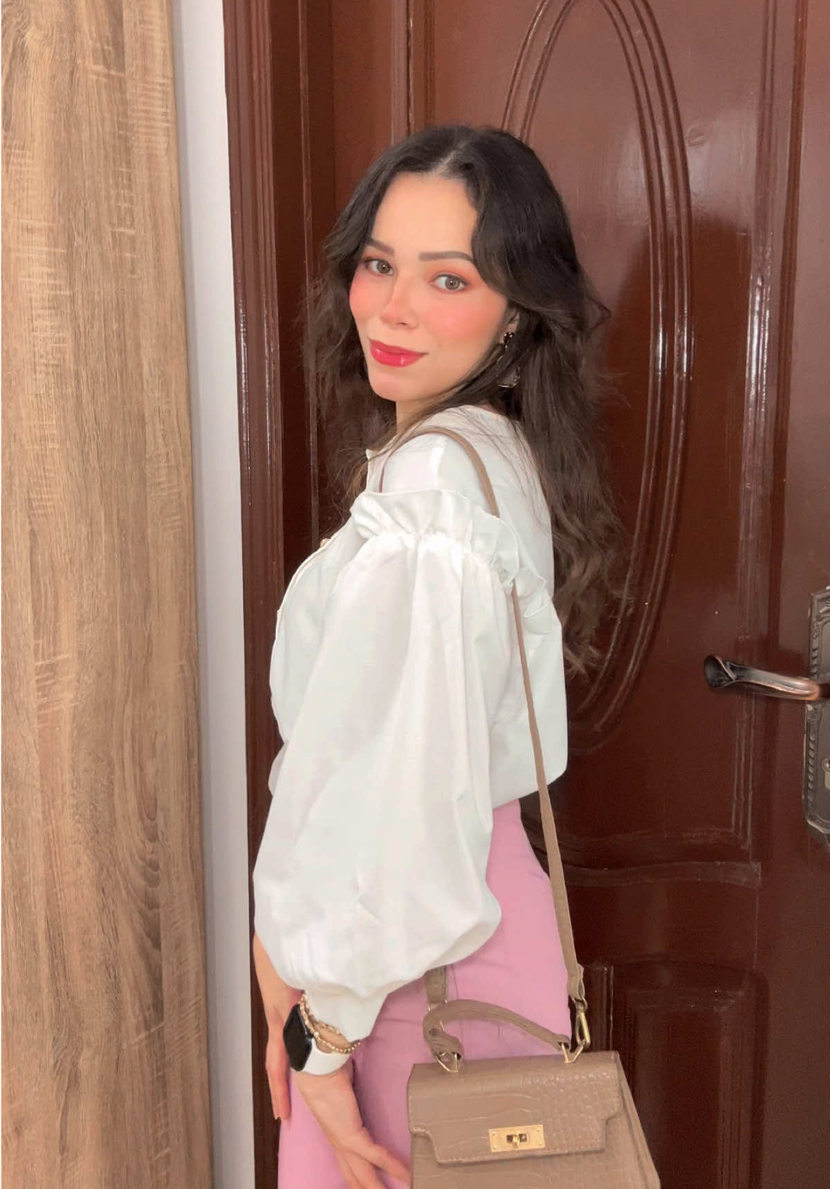 In my pink era 🎀… #grwm #OOTD #fitcheck #outfit #workfit