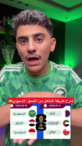 شرح طريقة التأهل من الملحق الاسيوي الى كأس العالم 🔥 #همكس #السعودية #الرياضة_في_السعودية #sportsontiktok #اسيا 
