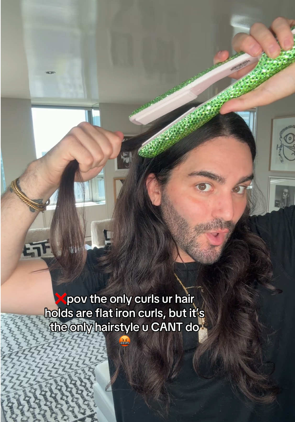 this hair straightener that’s actually a hair curler BLOWS MY MIND EVER TIME I USE IT 🤯🤯🤯 if there just aren’t enough hair tips on all of hairtok for u to learn how to curl ur hair with a flat iron but u love flat iron curls, ur in luck 😜