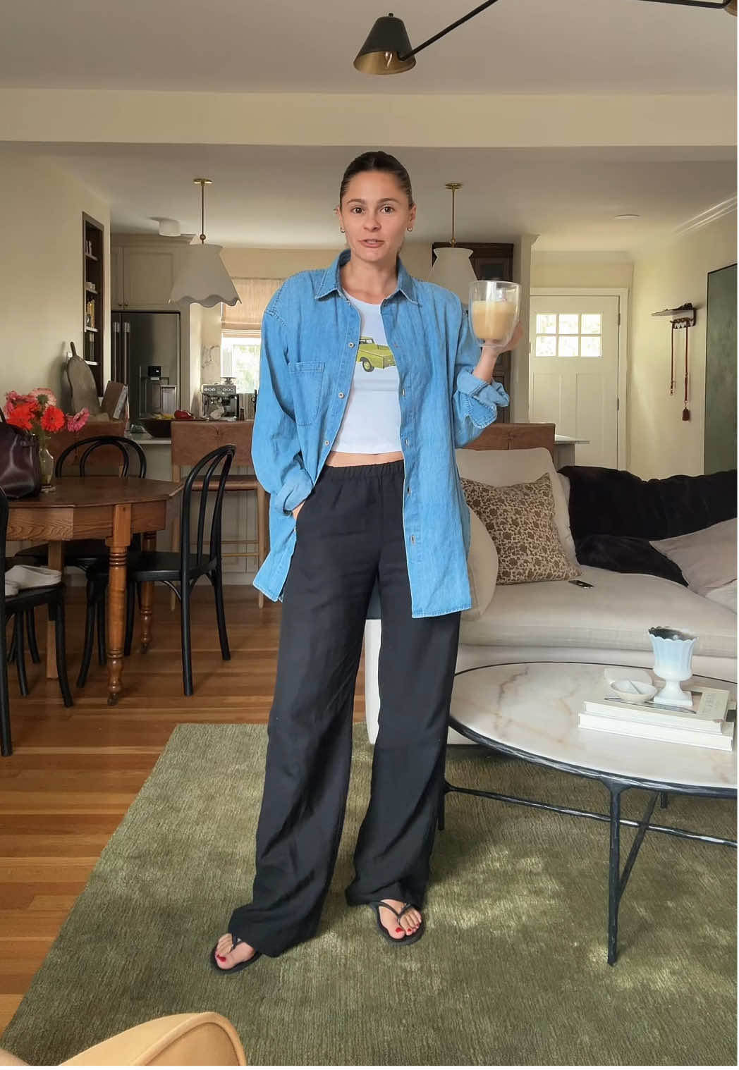 the easy work from home outfit to throw on #everydayoutfit #workfromhomeoutfits 