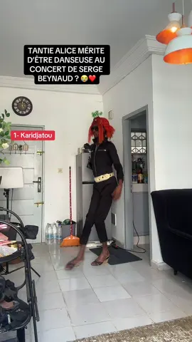 Vous validez mon Style les amis ? Papa @SERGE BEYNAUD , Tantie Alice est prête pour monter sur scène avec toi 😭😭❤️ @Zota @Fallone_bagboda officiel 