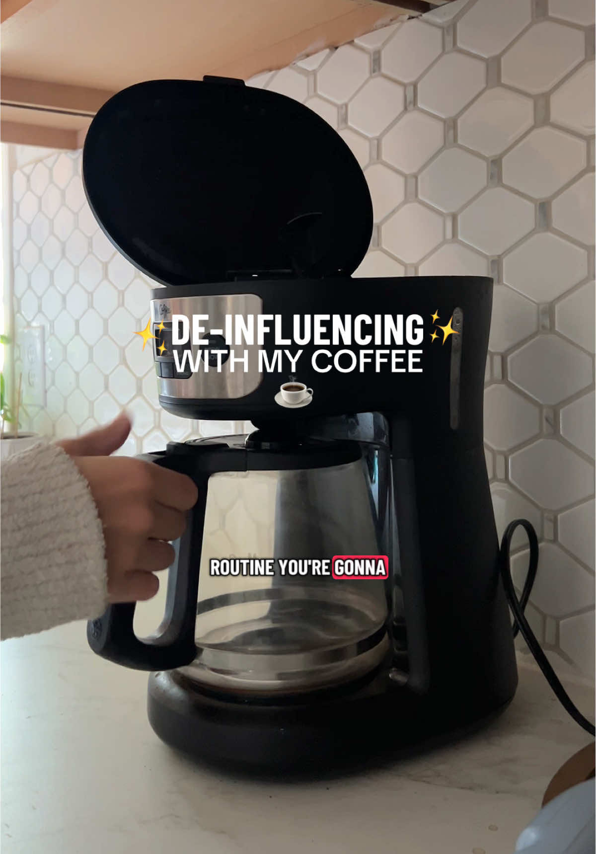 There is nothing wrong with coffee pot coffee, sister ☕️ is this de-influencing? I still have a goal to get a lux coffee machine, make no mistake 🧋 #deinfluencing #coffeetok #girlsupportinggirls #momssupportingmoms #sahmlife 