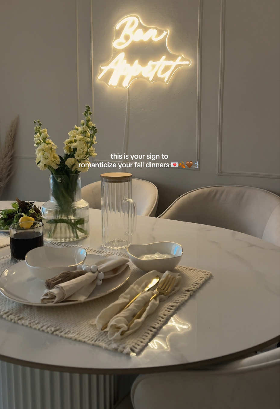 Dinner dates at home>> 🍂✨🍽️ #autumn #autumnal #cosydinner #FoodTok #pinterestaesthetic 