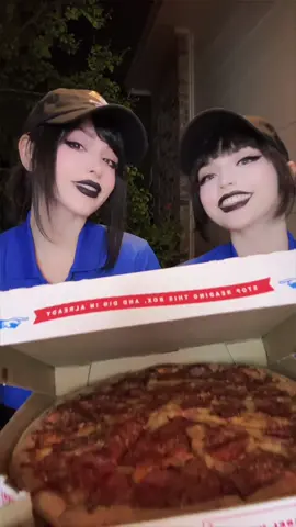 You order a pizza? #dominos #goth #gothgirl  #xyzbca 
