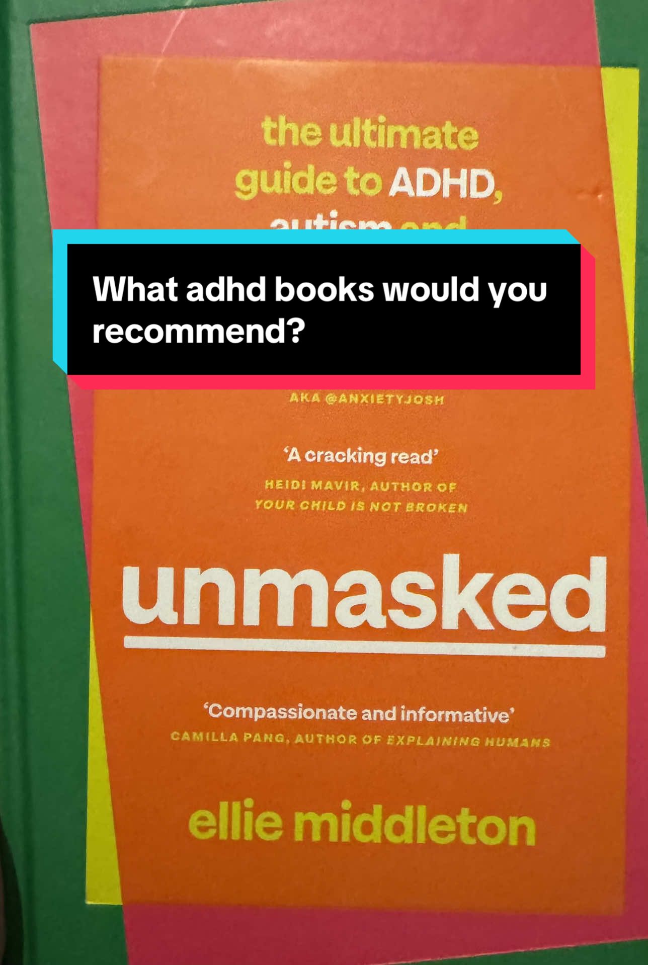 Some books I recommend are becoming attentive by @Chris Is Attentive and unmasked by @ellie midds | adhd & autism 🌈 both really good books that help you understand your adhd and have helped me please pop your book suggestions in the comments #adhd #books #adhdtiktok 